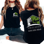 Camiseta Logotipo de Lawn Care Profesional Landscaping Busi<br><div class="desc">Camiseta profesional de negocios con logotipo Lawn Care, diseñada para representar perfectamente sus servicios de cuidado del césped con estilo y profesionalidad. Esta camiseta de alta calidad es ideal para profesionales en cuidado de césped, trabajo de jardín, siembra de césped, corte de hierba y diseño de jardín, ofreciendo confort y...</div>