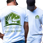 Camiseta Logotipo de Lawn Care Profesional Landscaping Busi<br><div class="desc">Presentamos nuestro logotipo Lawn Care Professional Landscaping Business T-Shirt, la combinación perfecta de estilo y funcionalidad para profesionales dedicados a mantener y mejorar los espacios al aire libre. Esta camiseta está diseñada para aquellos que trabajan en la industria del cuidado y paisajismo del césped, por lo que es ideal para...</div>