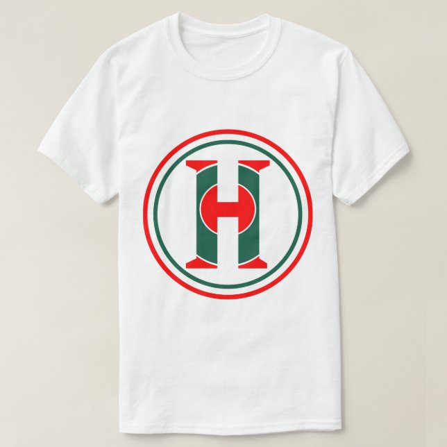 Camiseta Logotipo de letra H moderna (Diseño del anverso)