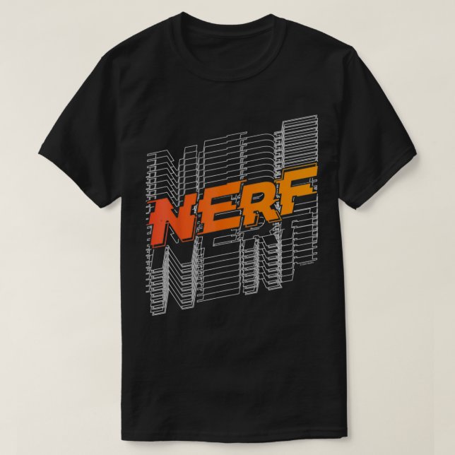 Camiseta Logotipo de línea apilada Nerf (Diseño del anverso)