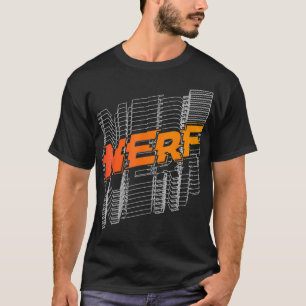Camiseta Logotipo de línea apilada Nerf