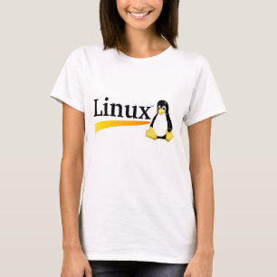 Camiseta Logotipo de Linux con los productos de Tux