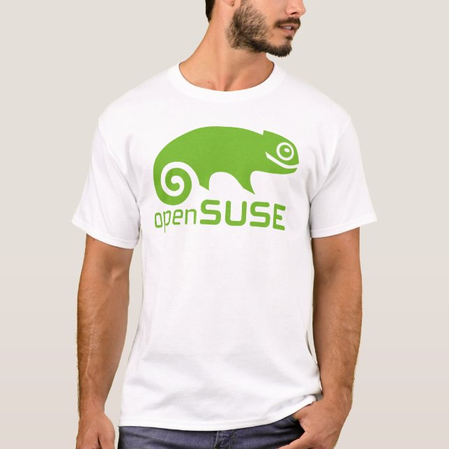 Camiseta logotipo de Linux del openSuzie (Anverso)