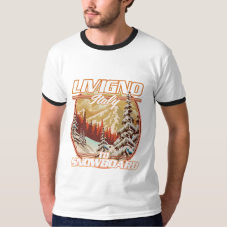 Camiseta Logotipo de Livigno Italia Esquí de nieve