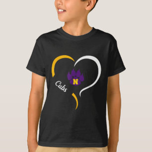 Camiseta Logotipo de los Cubs Nevada Lema de medio corazón 