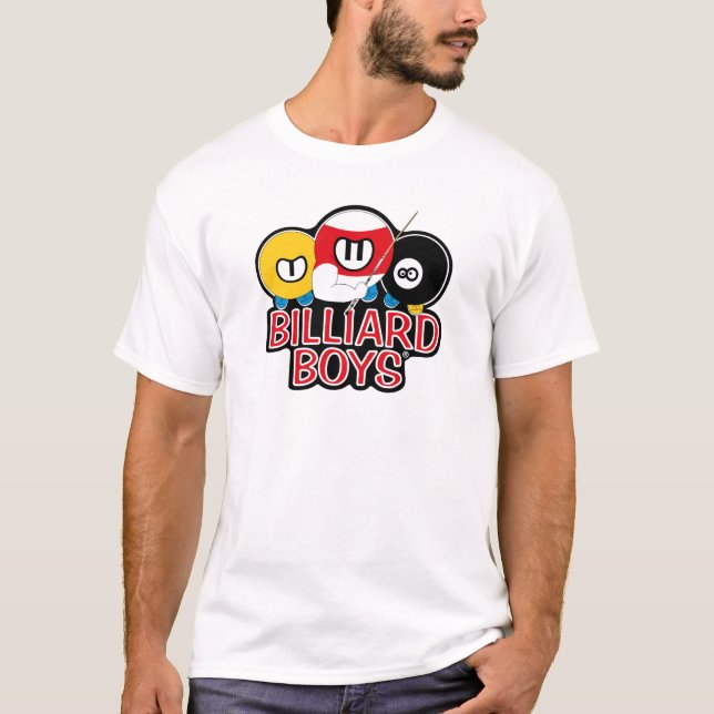 Camiseta Logotipo de los muchachos del billar (Anverso)
