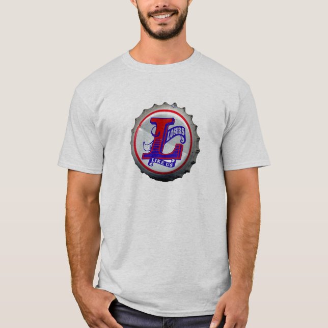 Camiseta LOGOTIPO de los PERDEDORES BOTTLECAP nuevo (Anverso)