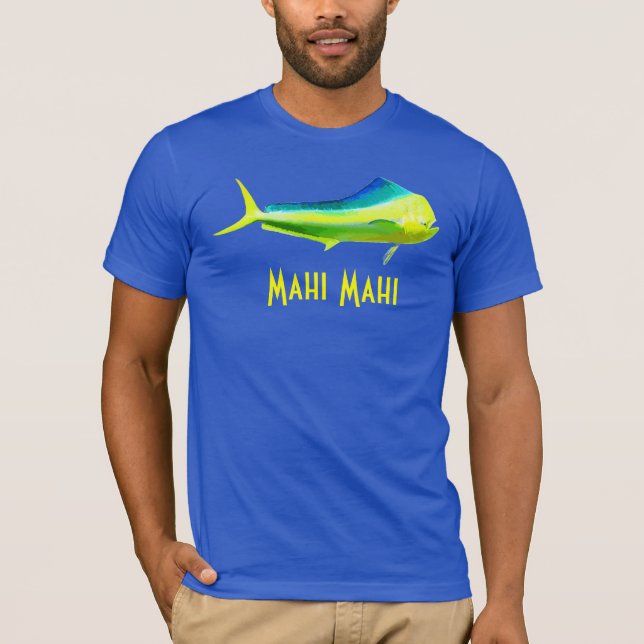 Camiseta Logotipo de los pescados de Mahi Mahi (Anverso)
