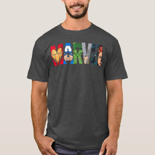Camiseta Logotipo de Marvel Avengers Super Heroes niño
