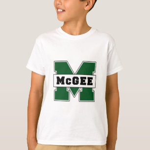 Camiseta Logotipo de McGee del Colegial-Estilo
