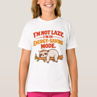 Camiseta Logotipo de modo de ahorro de energía – No estoy p