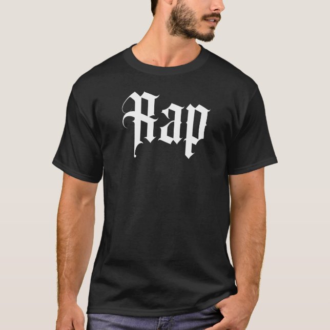 Camiseta logotipo de música rap (Anverso)