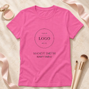 Camiseta Logotipo de Negocio de Maquillaje de Salón de Bell