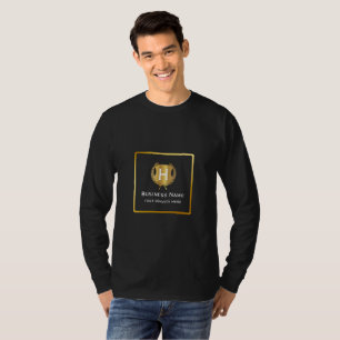 Camiseta Logotipo de negocio moderno de branding promociona
