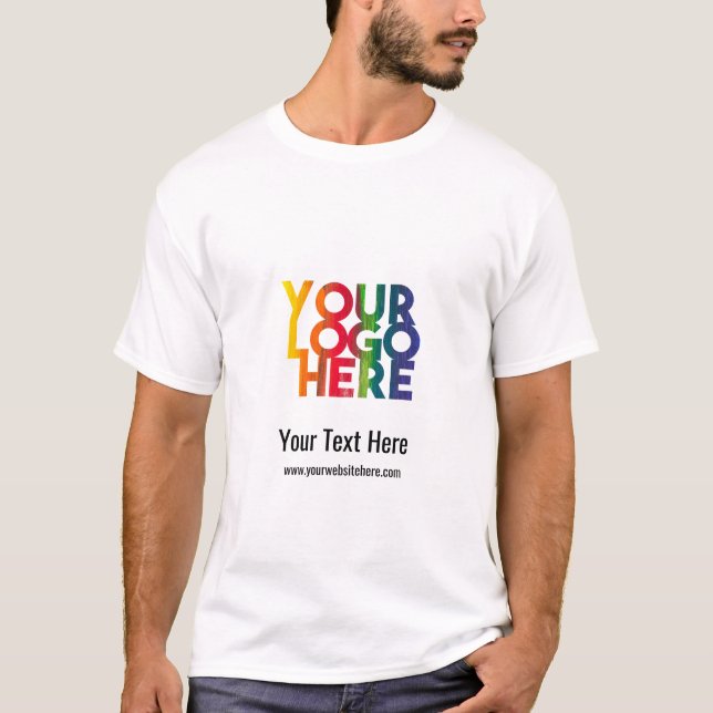 Camiseta Logotipo de negocio simple (Anverso)