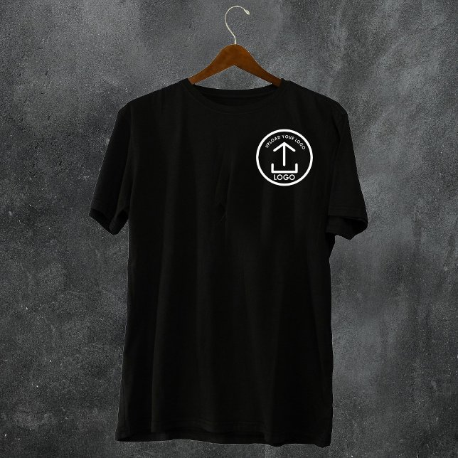 Camiseta Logotipo de negocios profesional moderno y simple  (Black Simple Modern Professional Business Logo T-Shirt)