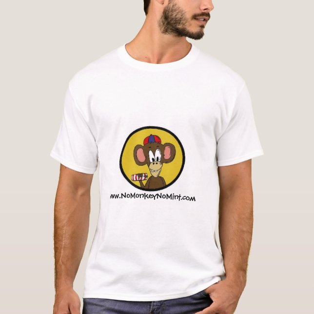 Camiseta logotipo de NoMonkeyNoMint.com (Anverso)