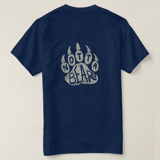 Camiseta Logotipo de Notta Bear Paw (Reverso del diseño)