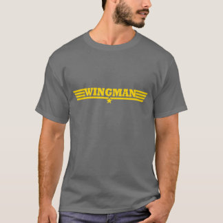 Camiseta Logotipo de oro de las alas del Wingman