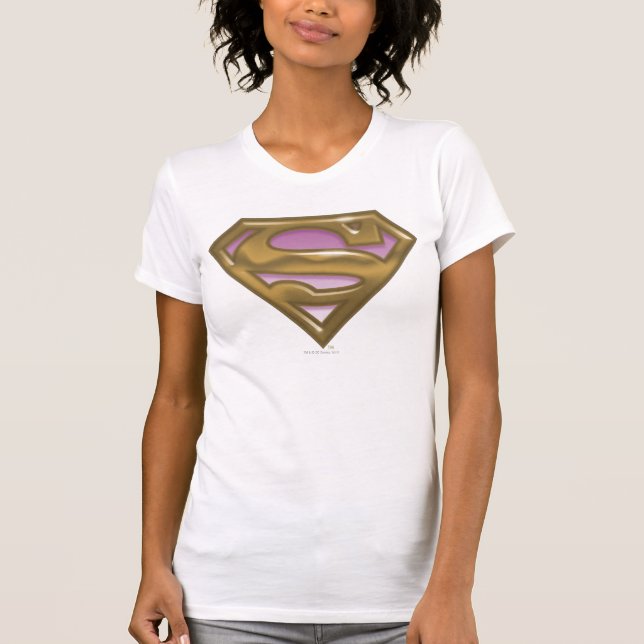 Camiseta Logotipo de oro de Supergirl (Anverso)
