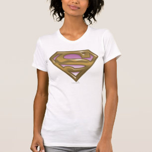 Camiseta Logotipo de oro de Supergirl