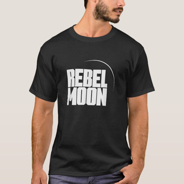 Camiseta Logotipo de película con texto blanco (Anverso)