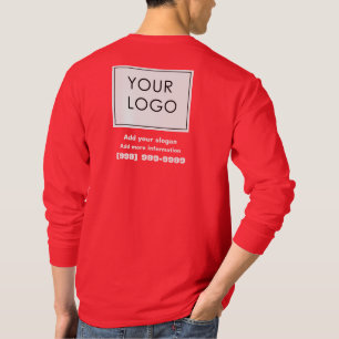 Camiseta Logotipo de Personalizado profesional Rojo para pe