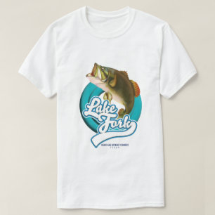 Camiseta logotipo de pesca de Lake Fork Texas.