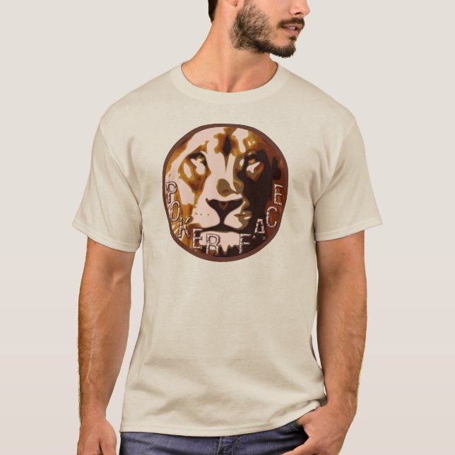 Camiseta Logotipo de Pokerface del león (Anverso)