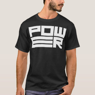 Camiseta logotipo de potencia