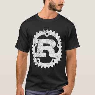 Camiseta Logotipo de programación de óxido - Letra R Vintag