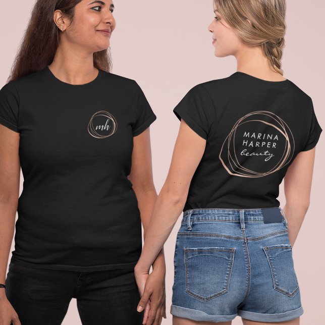 Camiseta Logotipo de resumen de oro falso Rosa (Subido por el creador)