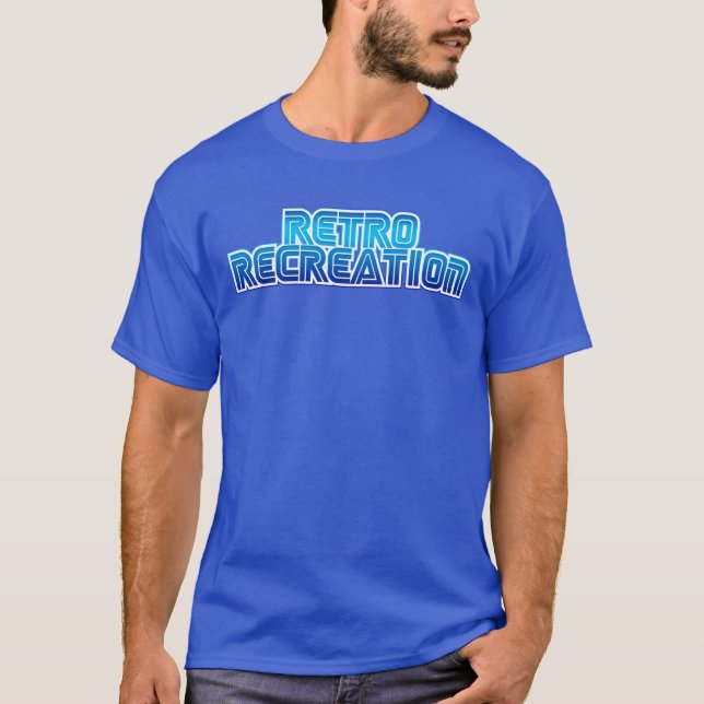 Camiseta Logotipo de retro recreo (Anverso)