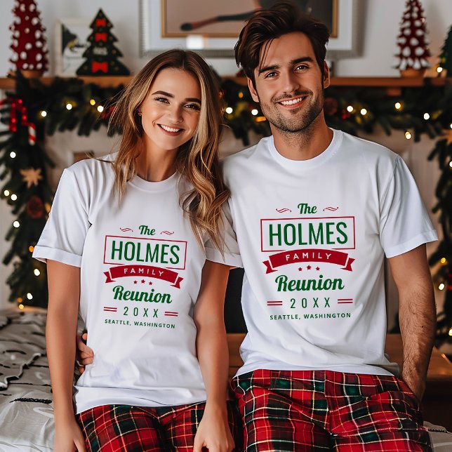 Camiseta Logotipo de reunión familiar retro moderna (Subido por el creador)