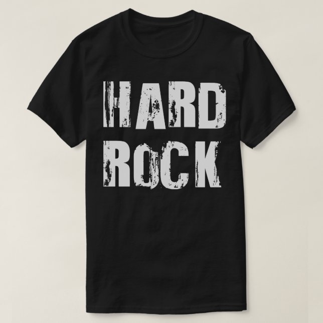 Camiseta logotipo de rock duro (Diseño del anverso)