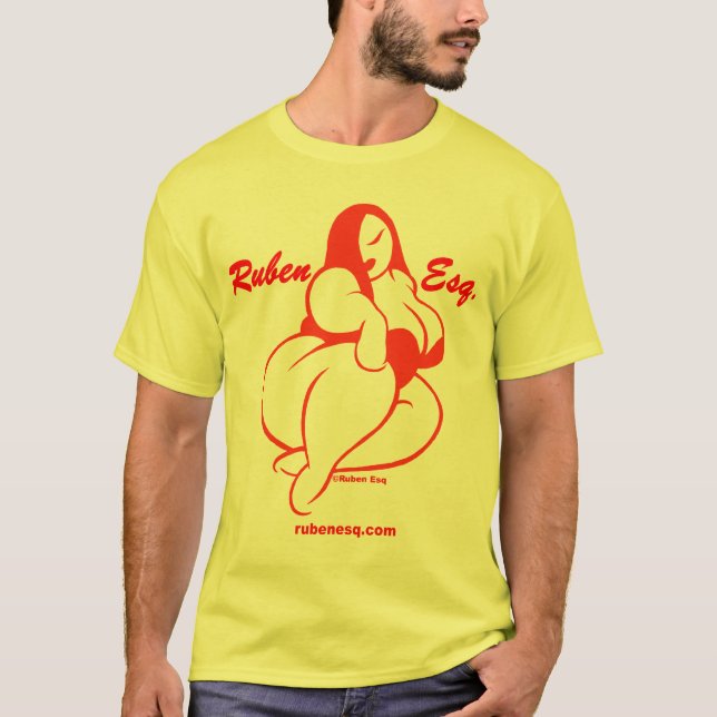 Camiseta Logotipo de Ruben Esq (rojo) (Anverso)