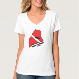 Camiseta Logotipo de silicona para buzos continentales