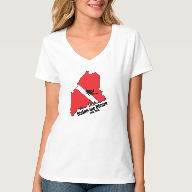 Camiseta Logotipo de silicona para buzos continentales (Anverso)