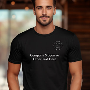Camiseta Logotipo de su empresa de branding promocional de 