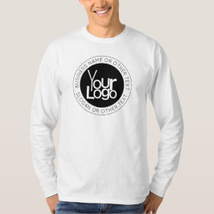 Camiseta Logotipo de su empresa y texto editable moderno y