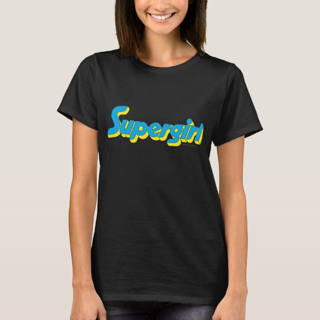 Camiseta Logotipo de superchica (Anverso)