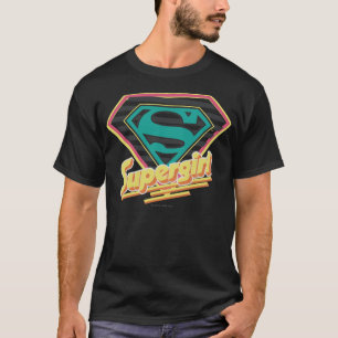 Camiseta Logotipo de superchica con tiras