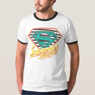 Camiseta Logotipo de superchica con tiras