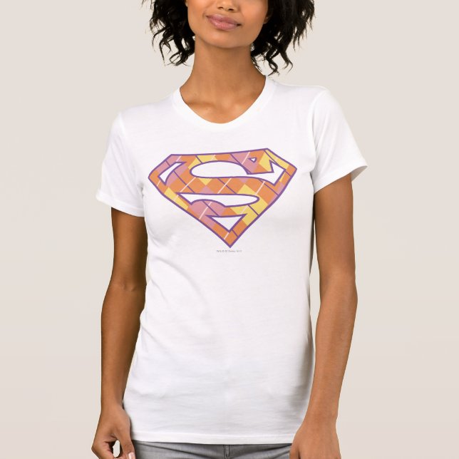 Camiseta Logotipo de Supergirl Argyle (Anverso)