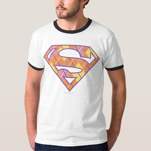 Camiseta Logotipo de Supergirl Argyle (Anverso)