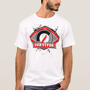 Camiseta Logotipo de superviviente del cáncer oral
