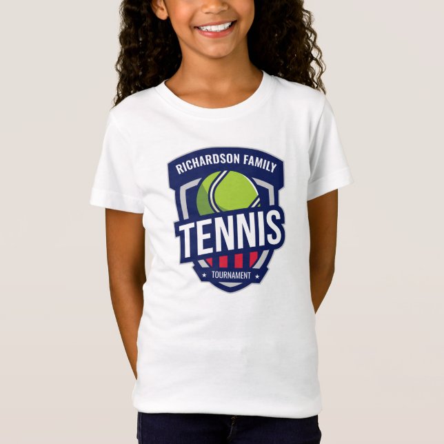 Camiseta Logotipo de tenis personalizado (Anverso)