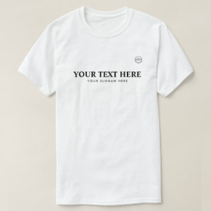 Camiseta Logotipo de texto personalizado Eslogan