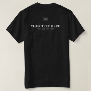 Camiseta Logotipo de texto personalizado Eslogan