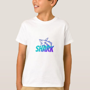 Camiseta Logotipo de tiburón de gradiente feroz Vibracion